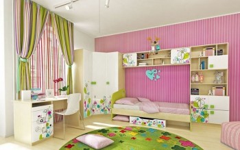Детская комната Флёр (Белый/корпус Клен) в Барнауле - barnaul.mebel54.com | фото