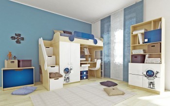 Детская комната Санни (Белый/корпус Клен) в Барнауле - barnaul.mebel54.com | фото