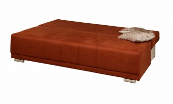 Диван - кровать "Асти" (замша дельта терракота) вариант №1/осн. в Барнауле - barnaul.mebel54.com | фото