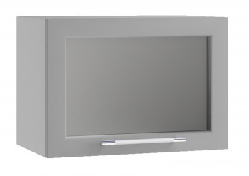 Гарда ПГС 500 шкаф верхний горизонтальный со стеклом Белый в Барнауле - barnaul.mebel54.com | фото
