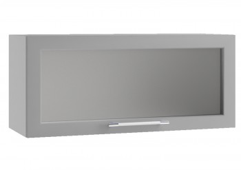 Гарда ПГС 800 шкаф верхний горизонтальный со стеклом Белый в Барнауле - barnaul.mebel54.com | фото