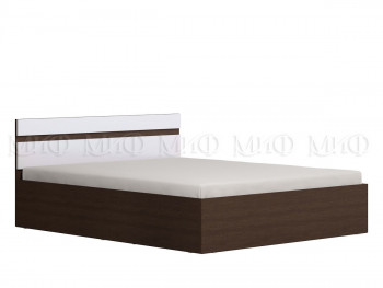 Ким кровать с подъемным механизмом 1,4 (Венге/белый глянец) в Барнауле - barnaul.mebel54.com | фото