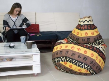 Кресло-груша Большое-Африка в Барнауле - barnaul.mebel54.com | фото