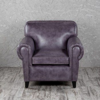 Кресло кожаное Элегант (Фиолетовый) в Барнауле - barnaul.mebel54.com | фото