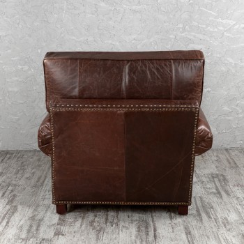 Кресло кожаное Лофт Аристократ (ширина 1100 мм) в Барнауле - barnaul.mebel54.com | фото