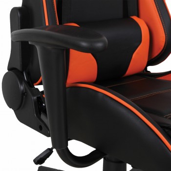 Кресло компьютерное BRABIX GT Racer GM-100 (черный, оранжевый) в Барнауле - barnaul.mebel54.com | фото