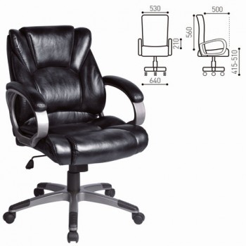Кресло офисное BRABIX Eldorado EX-504 (черный) в Барнауле - barnaul.mebel54.com | фото