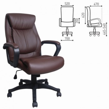 Кресло офисное BRABIX Enter EX-511 (коричневый) в Барнауле - barnaul.mebel54.com | фото