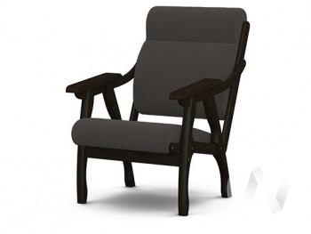 Кресло Вега-10 (венге лак/ULTRA GRAFIT) в Барнауле - barnaul.mebel54.com | фото