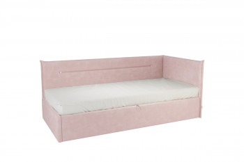 Кровать 0.9 Альба Тахта (Нежно-розовый велюр) в Барнауле - barnaul.mebel54.com | фото