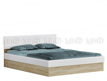 Кровать 1,4 спальня Фортуна (Дуб сонома/белый глянец) в Барнауле - barnaul.mebel54.com | фото