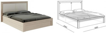 Кровать 1,6 Глэдис (М32) с подъемным механизмом Распродажа в Барнауле - barnaul.mebel54.com | фото