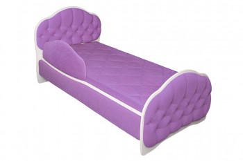 Кровать 160 Гармония 67 Светло-фиолетовый (мягкий бортик) в Барнауле - barnaul.mebel54.com | фото