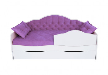 Кровать 170 серии Иллюзия Лайт 1 ящик 32 Фиолетовый (подушки) в Барнауле - barnaul.mebel54.com | фото