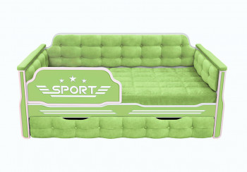 Кровать 170 серии Спорт 1 ящик 81 Фисташка (мягкие боковые накладки) в Барнауле - barnaul.mebel54.com | фото