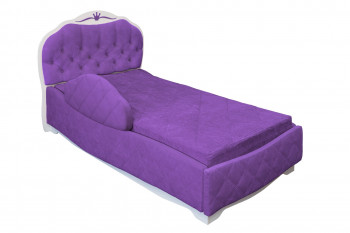 Кровать 190 Гармония Lux 32 Фиолетовый (мягкий бортик) в Барнауле - barnaul.mebel54.com | фото