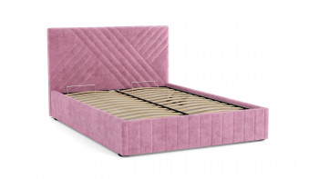 Кровать Гамма ш. 1400 (без основания для хранения) (велюр тенерифе розовый) в Барнауле - barnaul.mebel54.com | фото