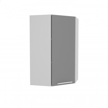 Лофт ВПУ 550 шкаф верхний угловой высокий (Штукатурка серая/корпус Серый) в Барнауле - barnaul.mebel54.com | фото