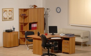 Мебель для персонала Рубин 42 Светлый миланский орех в Барнауле - barnaul.mebel54.com | фото