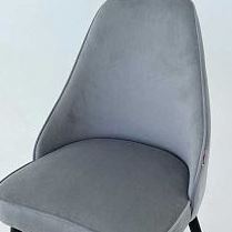 Набор стульев Милан 2 шт (серый велюр/белый) в Барнауле - barnaul.mebel54.com | фото