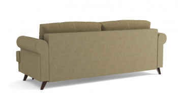 Оливер / диван - кровать 3-х местн. (еврокнижка) (велюр велутто коричневый 23 в Барнауле - barnaul.mebel54.com | фото