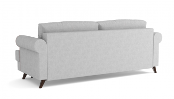 Оливер / диван - кровать 3-х местн. (еврокнижка) (велюр велутто серебряный 52 в Барнауле - barnaul.mebel54.com | фото