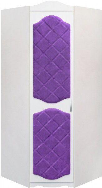 Шкаф угловой Иллюзия 32 Фиолетовый в Барнауле - barnaul.mebel54.com | фото