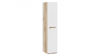 Шкаф для белья с 1-ой дверью «Фьюжн» Дуб Делано/Белый глянец в Барнауле - barnaul.mebel54.com | фото