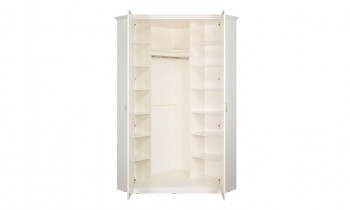 Шкаф для одежды 13.124 Ливерпуль (Белый, ясень ваниль НМ-1012-100 ПВХ) в Барнауле - barnaul.mebel54.com | фото