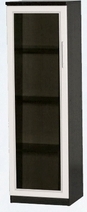 Шкаф нижний со стеклодверью ДЛЯ ГОСТИНОЙ ШНС-450 Венге/Дуб выбеленный в Барнауле - barnaul.mebel54.com | фото
