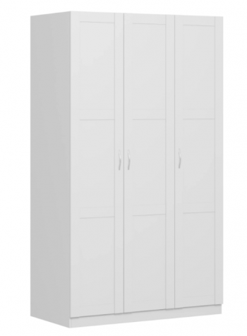 Шкаф трехдверный Пегас сборный белый в Барнауле - barnaul.mebel54.com | фото