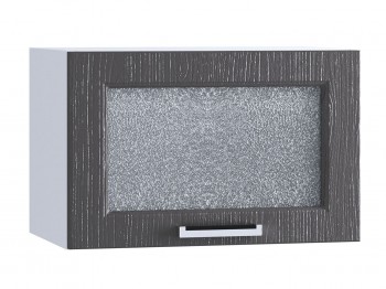 Шкаф верхний горизонтальный со стеклом 500, ШВГС 500 (Клен серый/корпус белый) в Барнауле - barnaul.mebel54.com | фото