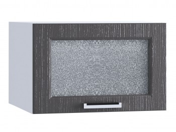 Шкаф верхний горизонтальный со стеклом 510, ШВГС 510 (Клен серый/корпус белый) в Барнауле - barnaul.mebel54.com | фото