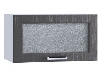 Шкаф верхний горизонтальный со стеклом 600, ШВГС 600 (Клен серый/корпус белый) в Барнауле - barnaul.mebel54.com | фото
