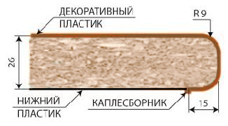 Столешница (3000*600*26) №101Д Бискайская сосна  в Барнауле - barnaul.mebel54.com | фото