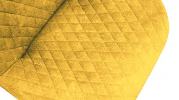 Стул «Оливер» К1С Черный муар/Микровелюр Wellmart Yellow в Барнауле - barnaul.mebel54.com | фото