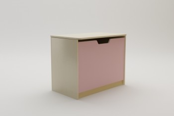 Ящик для игрушек Грэйси (Розовый/корпус Клен) в Барнауле - barnaul.mebel54.com | фото